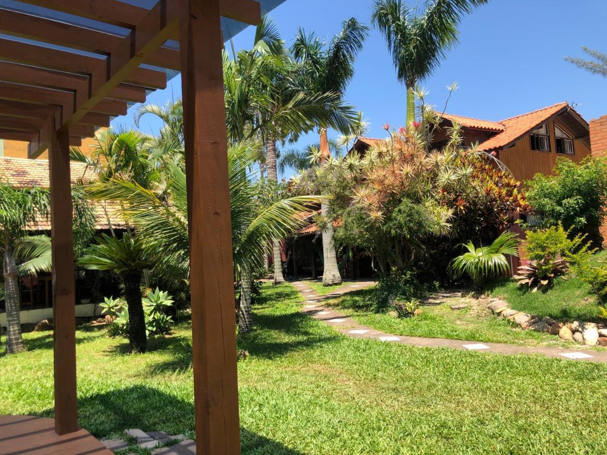 Chales Solana Localizados 50 Metros Do Mar Garopaba Bagian luar foto