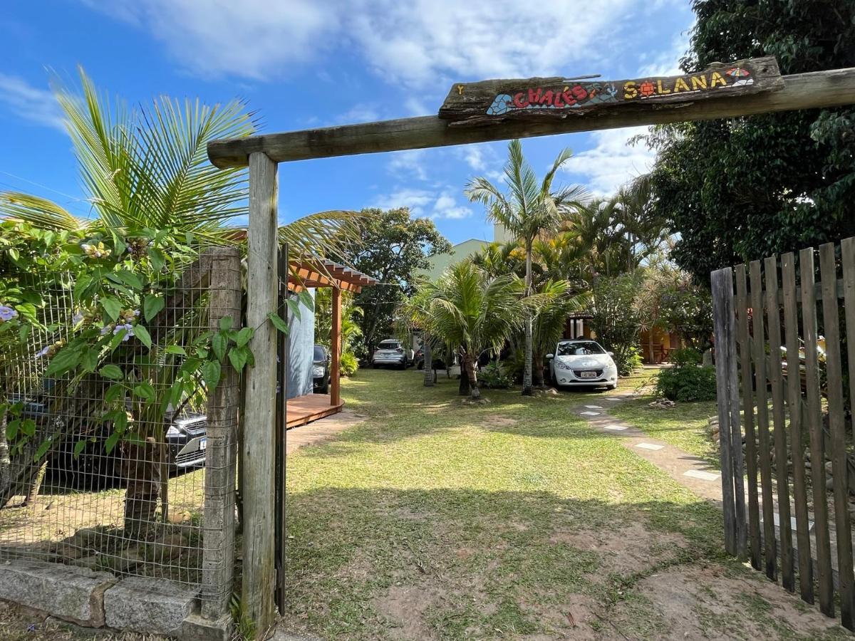 Chales Solana Localizados 50 Metros Do Mar Garopaba Bagian luar foto