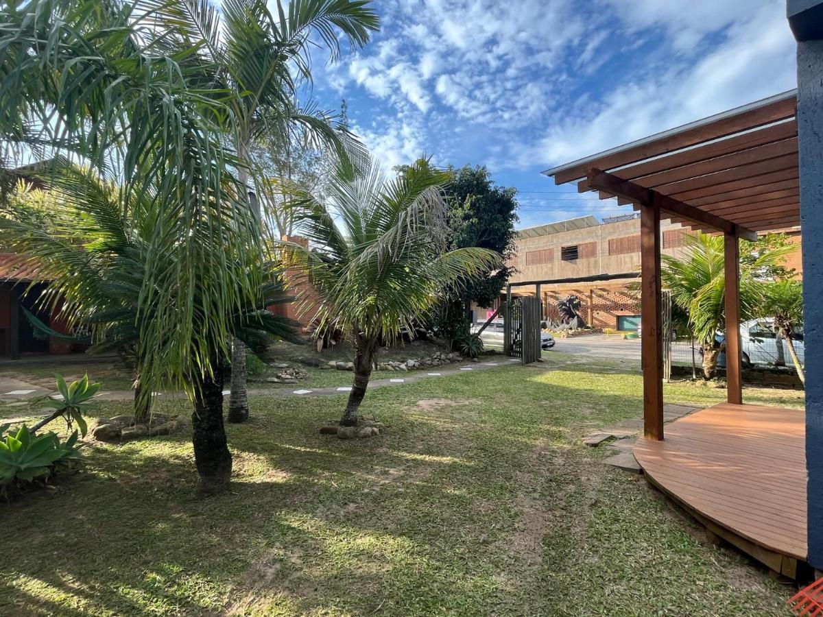 Chales Solana Localizados 50 Metros Do Mar Garopaba Bagian luar foto