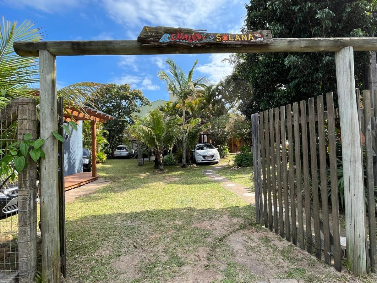 Chales Solana Localizados 50 Metros Do Mar Garopaba Bagian luar foto