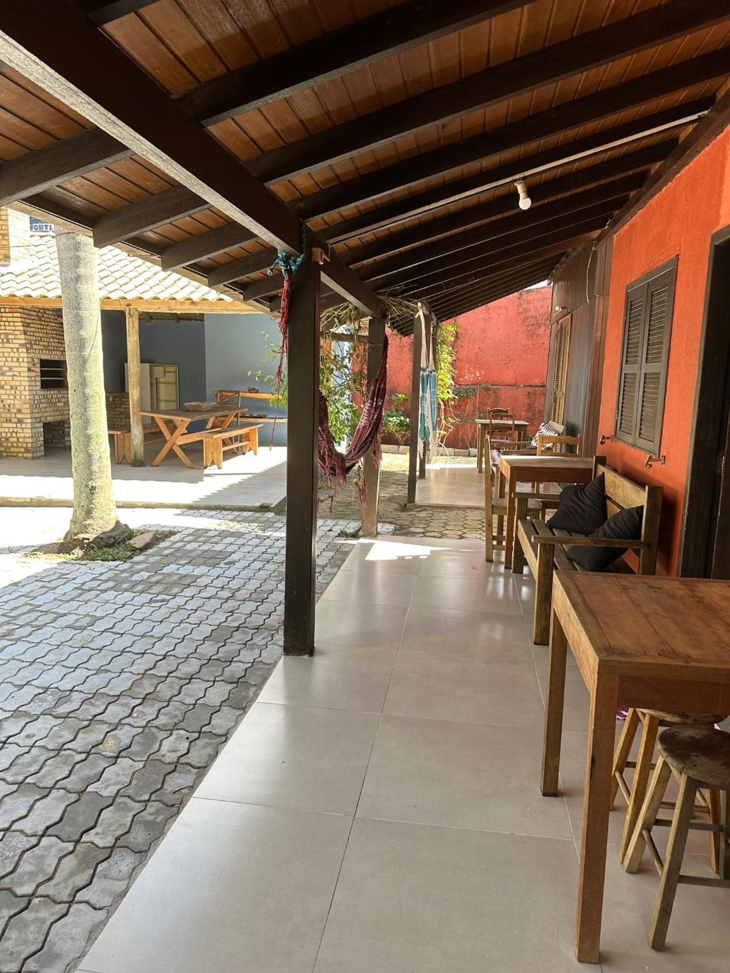 Chales Solana Localizados 50 Metros Do Mar Garopaba Bagian luar foto