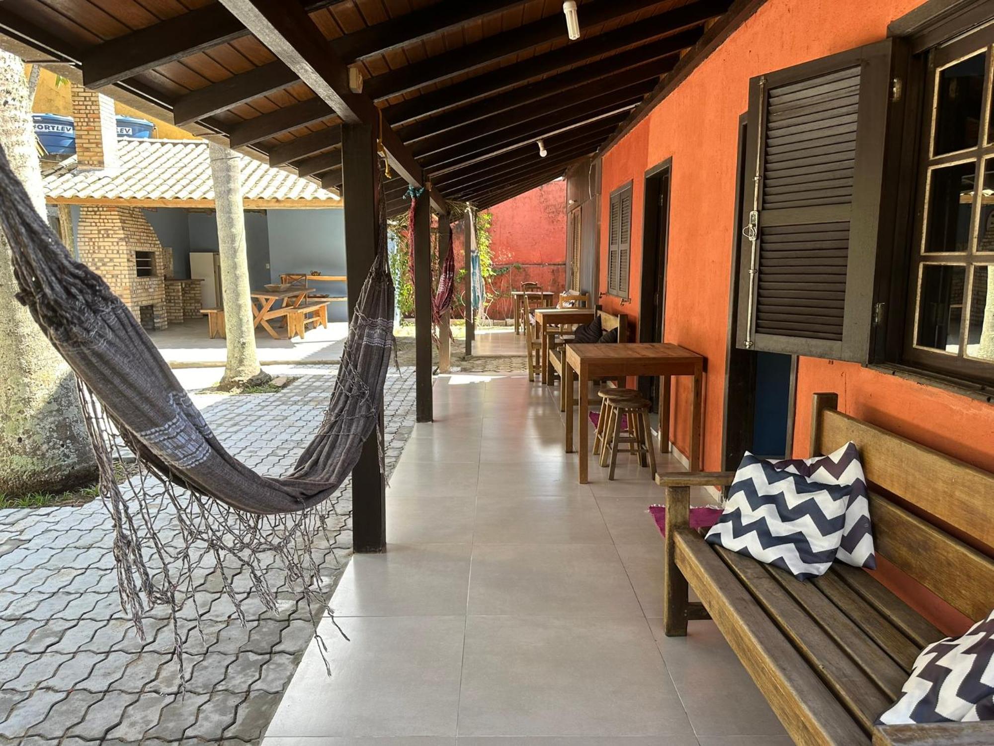 Chales Solana Localizados 50 Metros Do Mar Garopaba Bagian luar foto